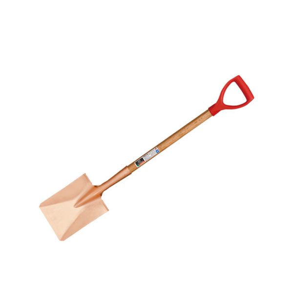 Shovel, Bending long neck, Square, D type wooden handle