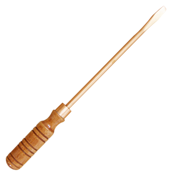 Slotted Screwdriver With Wooden Handle